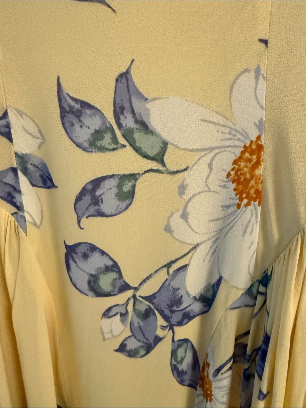 Reformation Anelis Floral Midi Dress Butter Yellow NWT Size 4 - Picture 6 of 9